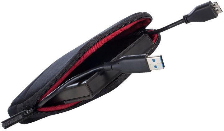Etui na dysk HDD 2.5" RIVACASE Antishock 5101 Black (RC5101_BK) - obraz 4