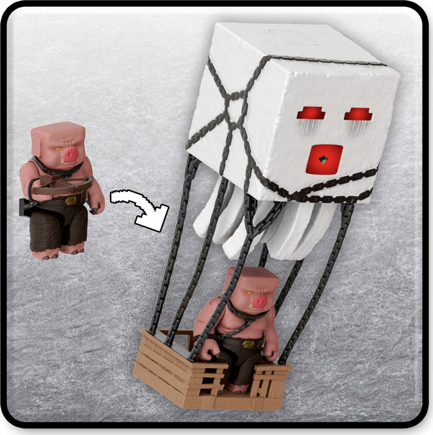 Figurka Mattel Minecraft Movie Blast Attack Ghast JFB69 (0194735292530) - obraz 6