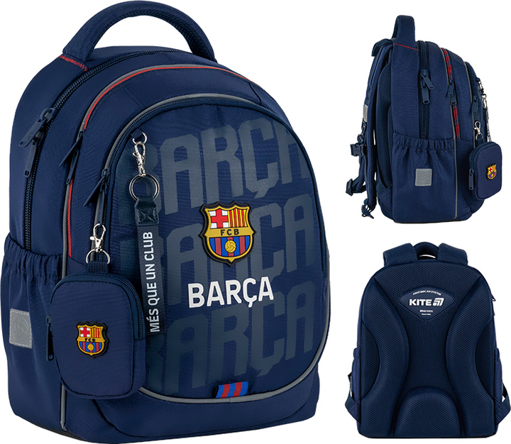 Рюкзак шкільний Kite Education FC Barcelona 38x28x16 см 18 л (BC25-700M) - зображення 1