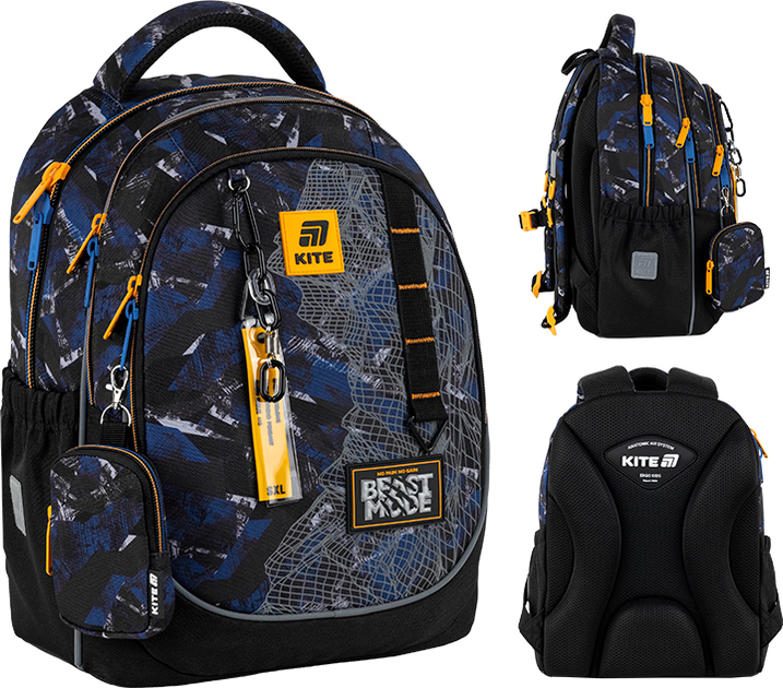Рюкзак шкільний Kite Education Beast Mode 38x28x16 см 18 л (K25-700M-4) - зображення 1