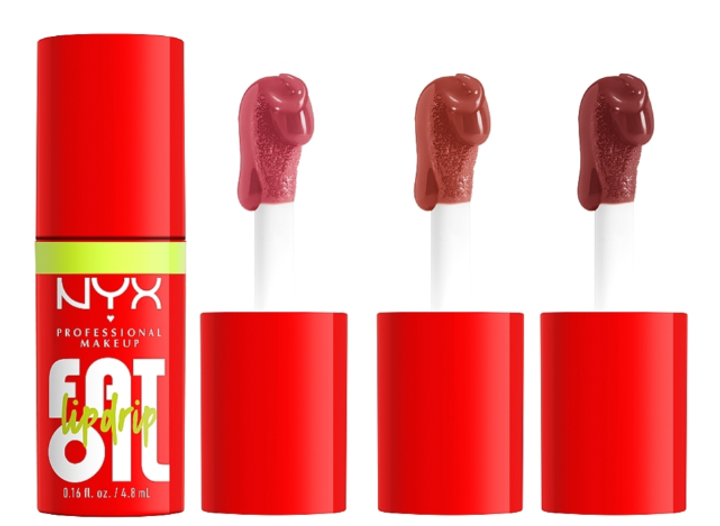 Набір блисків для губ NYX Professional Makeup Home Alone Fat Oil Lip Drip Trio 02 3 х 4.8 мл (3600551107196) - зображення 10