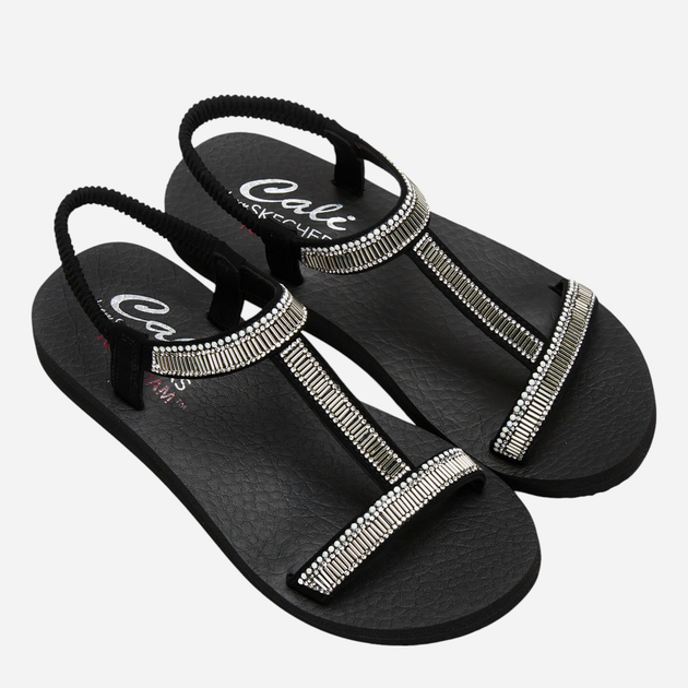 Жіночі сандалії Skechers 119292-BLK 37 Чорні (196311024689) - зображення 4