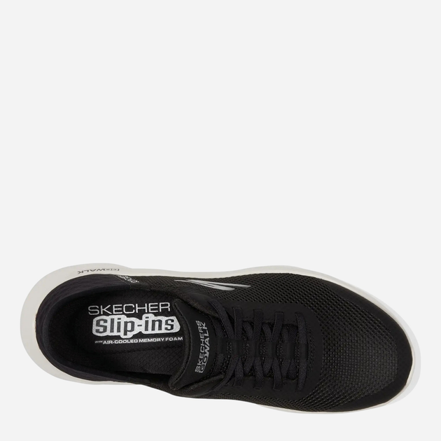 Buty sportowe damskie Skechers 124836-BKW 35.5 Czarne (197627450902) - obraz 6