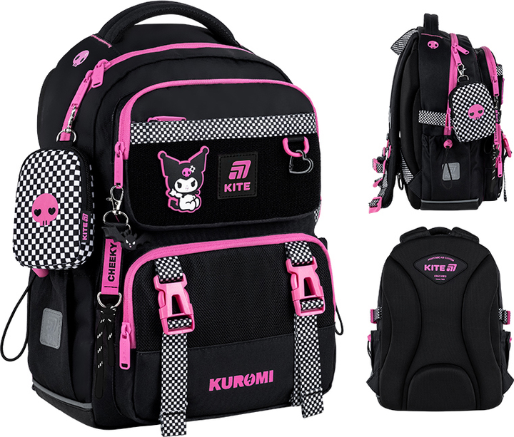 Рюкзак шкільний Kite Education Kuromi 39x28x12.5 см 13 л (HK25-1022M) - зображення 1