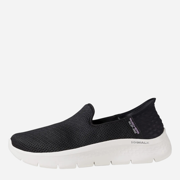 Buty wsuwane damskie sportowe Skechers 124963-BKW 37.5 Czarne (196642428705) - obraz 3