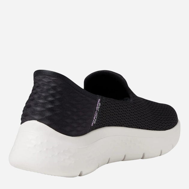 Buty wsuwane damskie sportowe Skechers 124963-BKW 37.5 Czarne (196642428705) - obraz 5