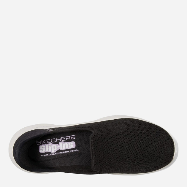 Жіночі сліпони Skechers 124963-BKW 40 Чорні (196642428750) - зображення 6