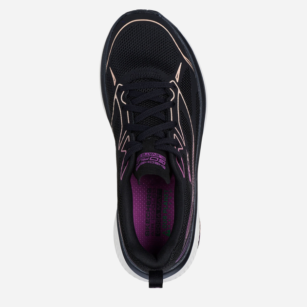Жіночі кросівки для бігу Skechers 129001-BKPR 36 Чорні (197976690196) - зображення 4
