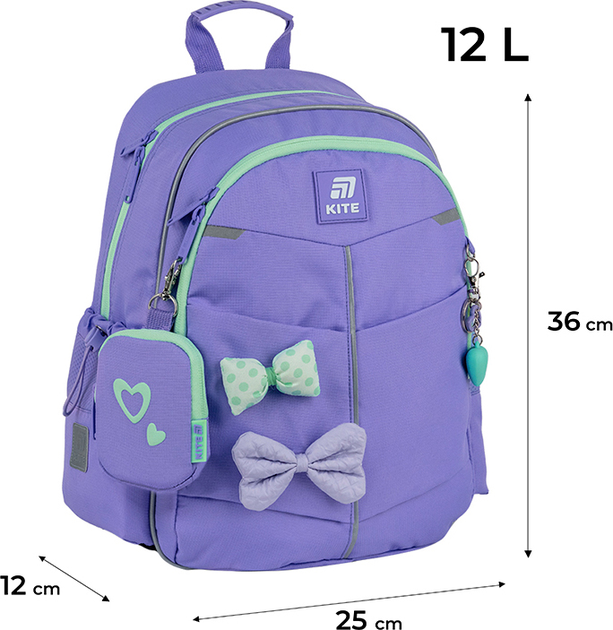 Рюкзак шкільний Kite Education Pretty Nice 36x25x12 см 12 л (K25-771S-2) - зображення 2
