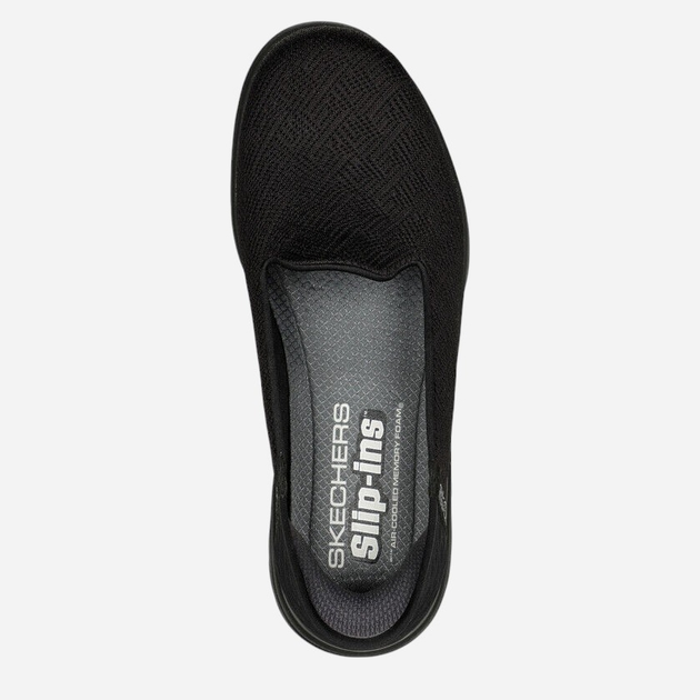 Жіночі сліпони Skechers 136542-BBK 36 Чорні (196642318754) - зображення 3