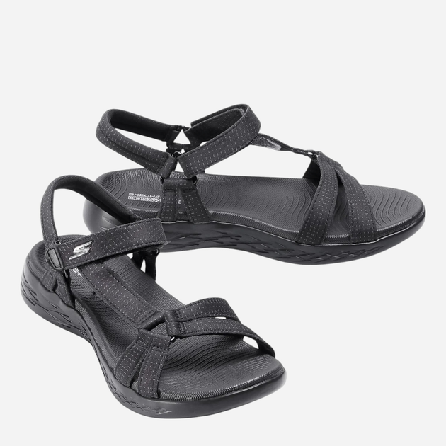 Sandały damskie Skechers 15316-BBK 40 Czarne (191665405016) - obraz 4