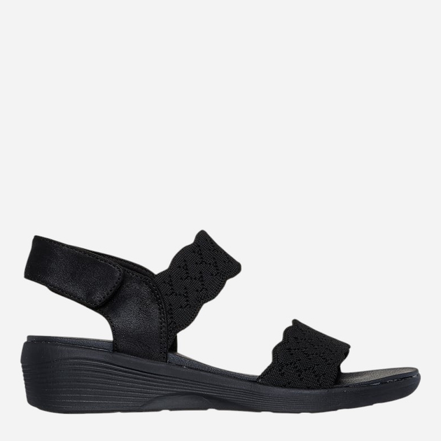 Sandały damskie na koturnie Skechers 163165-BBK 36 Czarne (197627348803) - obraz 1