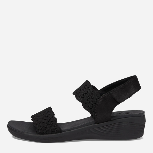Sandały damskie na koturnie Skechers 163165-BBK 36 Czarne (197627348803) - obraz 3