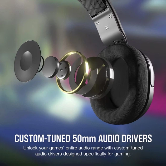 Słuchawki Corsair HS35 Surround v2 Multiplatform Gaming Carbon (CA-9011386-EU) - obraz 4