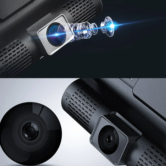 Відеореєстратор 4", 3 камери, Full HD, SD319/z233D / Автореєстратор з камерою заднього виду (L) - изображение 4