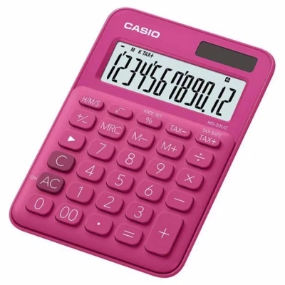 Калькулятор Casio MS-20UC-RD-W-EC, красный (CALC-CAS-MS-20UC-RD) - Фото 1 Калькулятор Casio MS-20UC-RD-W-EC, красный (CALC-CAS-MS-20UC-RD) - изображение 1