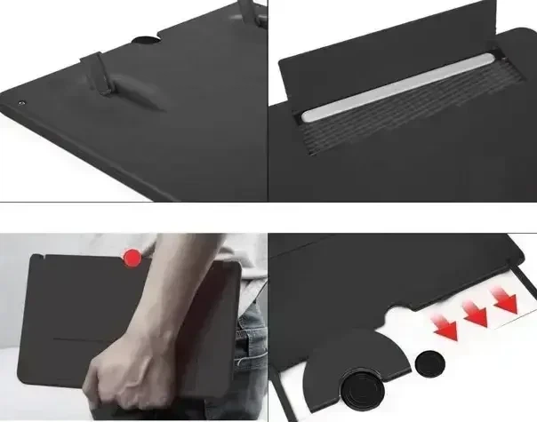 Увеличительная складная подставка для телефона 3D-экран 12" с 3D-эффектом Чёрная 8022 - изображение 4