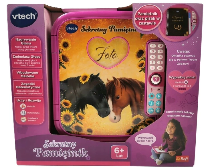 Sekretny pamiętnik Vtech uczy i rozwija wbudowane melodie (5900511616729) - obraz 1