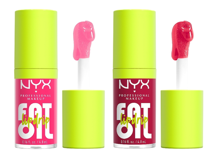 Набір блисків для губ NYX Professional Makeup Home Alone Fat Oil Lip Drip Trio 0 3 х 4.8 мл (800897264406) - зображення 3