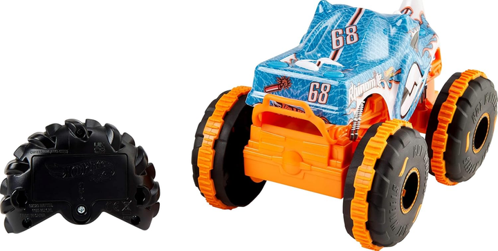 Машинка на радіокеруванні Mattel Hot Wheels Monster Trucks Rhinomite 1:24 JBK11 (0194735261703)  - зображення 4