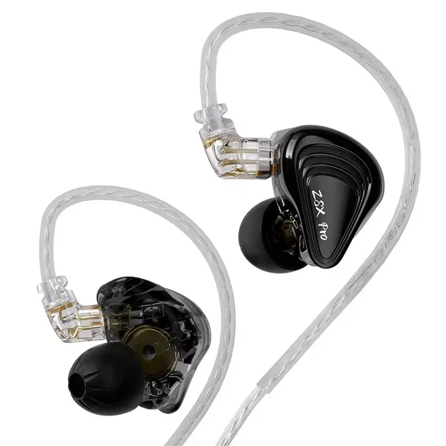 KZ ZSX PRO Terminator (Hi-Res, 5BA+1DD, З мікрофоном) – Гібридні In-Ear навушники для Hi-Fi звуку студійної чіткості - зображення 2