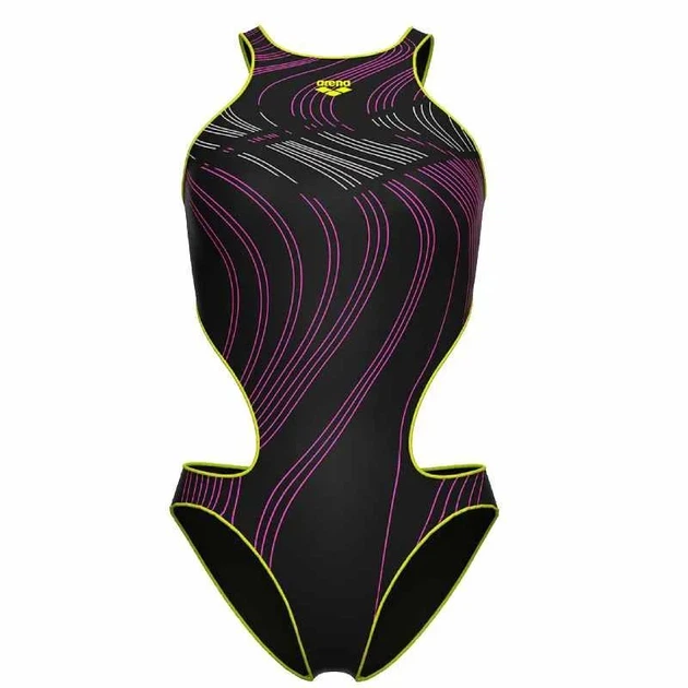 Купальник закритий для жінок Arena ONE STREAM SWIMSUIT чорний, рожевий Жін 42 008953-560 42 - зображення 3