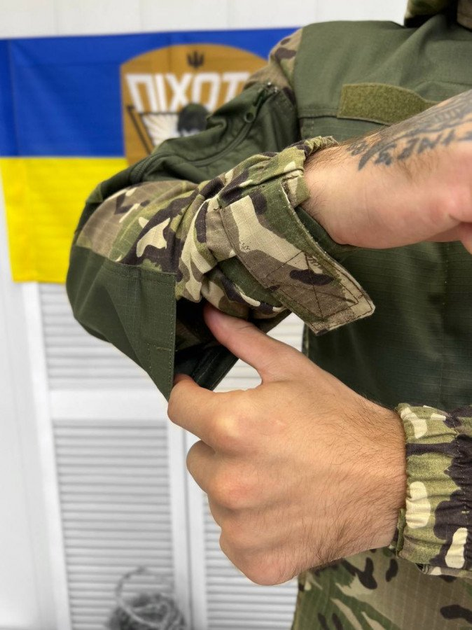Тактический костюм горка из рипстопа с отделениями под защиту и вентиляцией Multicam XXL - изображение 5
