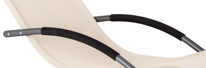 Leżak ogrodowy bujany ModernHome by Multistore beżowy (PL058 BEIGE) - obraz 3