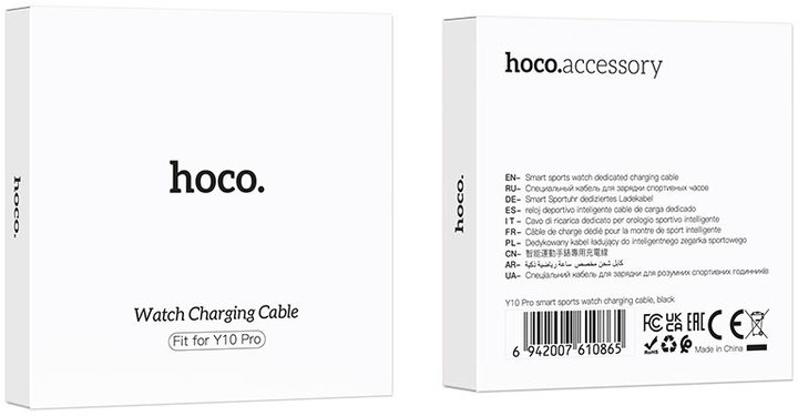 Kabel Hoco do ładowania smartwatcha Y10 Pro Black (HOCOACC113) - obraz 3