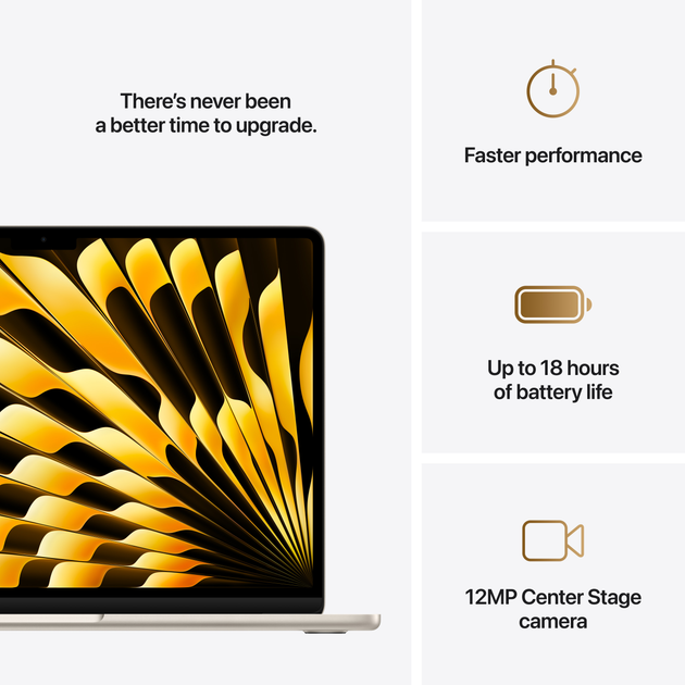 Ноутбук Apple MacBook Air 13.6" M4 16/256GB 2025 (MW0Y3RU/A) (QWERTY+кирилиця) Starlight - зображення 10