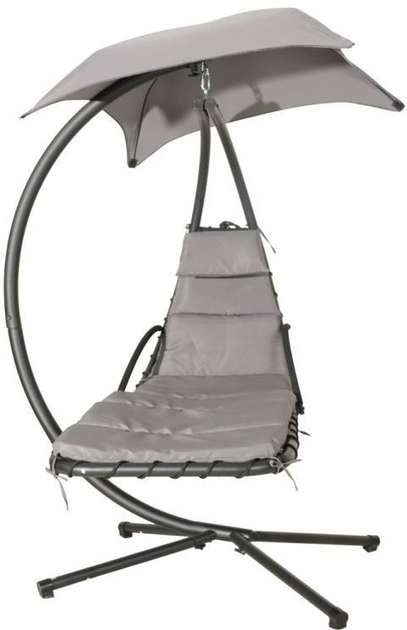 Leżanka huśtawka ogrodowa ModernHome by Multistore ciemnoszara (PH006 DARK GREY) - obraz 3
