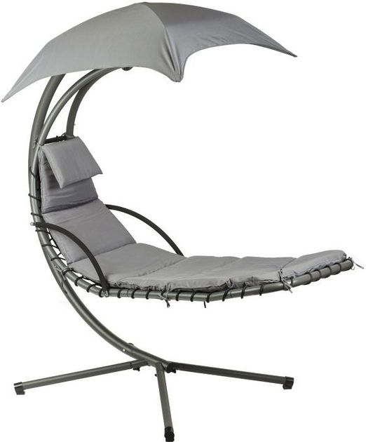 Leżanka huśtawka ogrodowa ModernHome by Multistore ciemnoszara (PH006 DARK GREY) - obraz 5