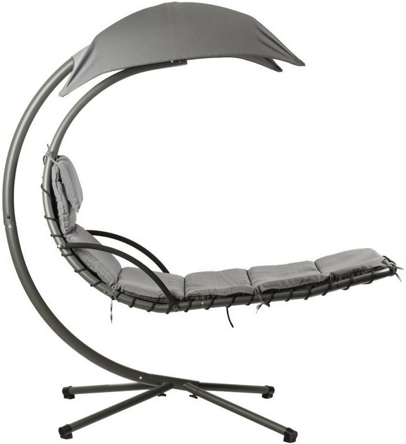 Leżanka huśtawka ogrodowa ModernHome by Multistore ciemnoszara (PH006 DARK GREY) - obraz 6