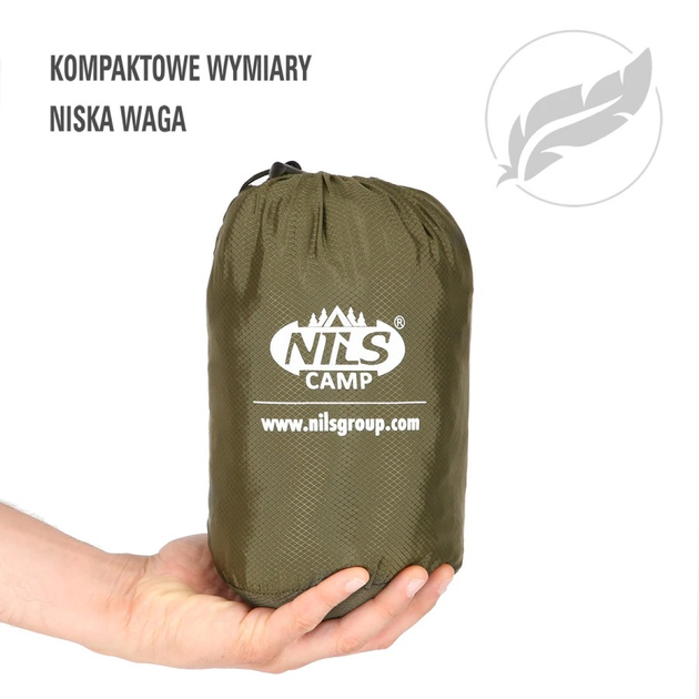 Hamak z moskitierą Nils CAMP zielony NC3116 (5907695508857) - obraz 10