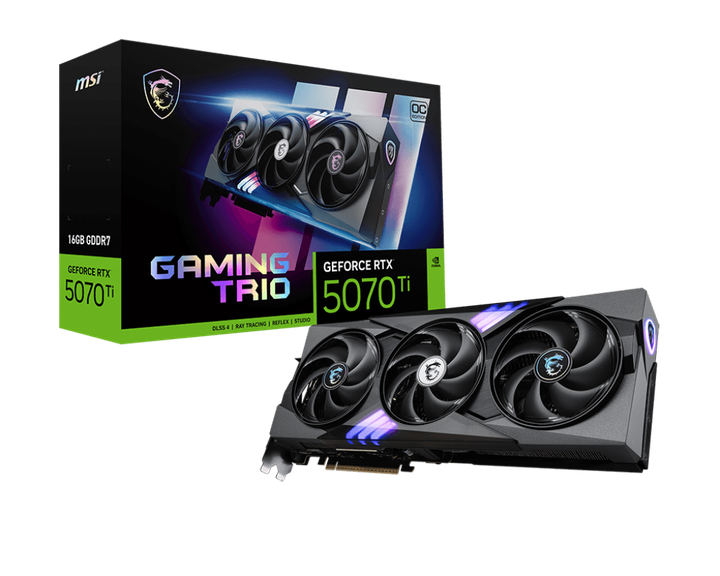 Видеокарта MSI GeForce RTX 5070 Ti 16G GAMING TRIO OC - изображение 7