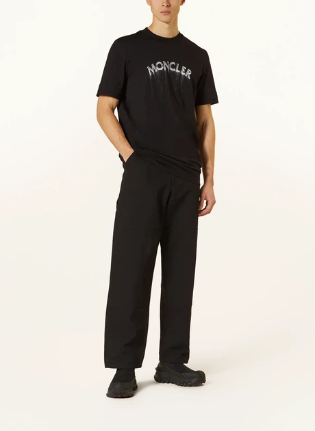 Футболка мужская MONCLER Drips Print Logo MC-3156BL M - Фото 2 Футболка мужская MONCLER Drips Print Logo MC-3156BL M - изображение 2
