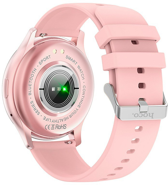 Smartwatch Hoco Y15 AMOLED Sport Pink (HOCOACC97) - obraz 3