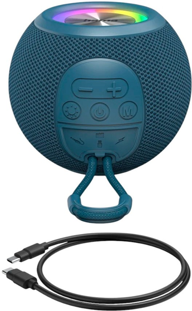 Портативна колонка Hama Bluetooth Ball Shape Speaker Blue (4047443529046) - зображення 7