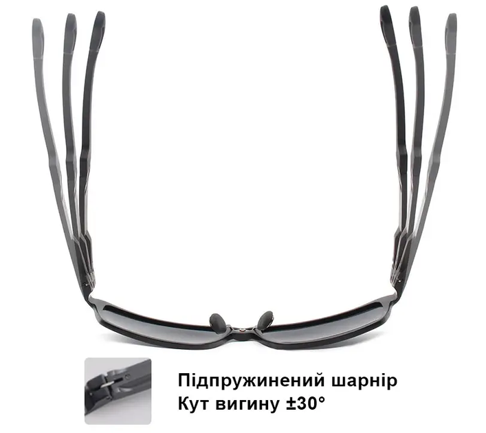 Поляризаційні сонцезахисні окуляри KINGSEVEN N753 Black Silver - Фото 5 Поляризаційні сонцезахисні окуляри KINGSEVEN N753 Black Silver - зображення 5