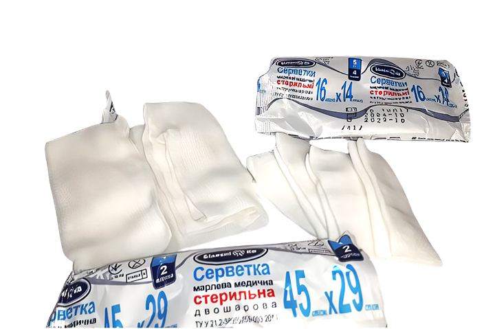 Салфетка марлевая стерильная 16*14 Белоснежка 4-слойная № 5 (298760) - изображение 10