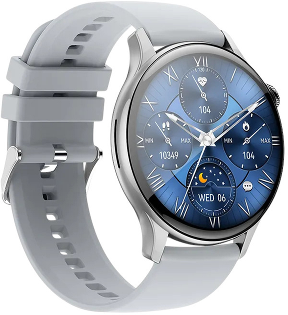 Smartwatch Hoco Y10 Pro AMOLED Sport Silver (HOCOACC105) - obraz 3