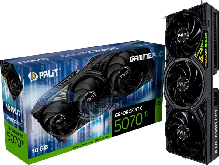 Видеокарта Palit PCI-Ex GeForce RTX 5070 Ti GamingPro 16GB GDDR7