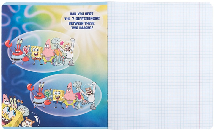 Набір шкільних зошитів Kite SpongeBob SquarePants 12 аркушів у клітинку 25 шт (SB25-232) - зображення 2