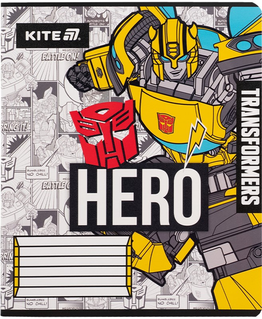 Набір шкільних зошитів Kite Transformers 12 аркушів у клітинку 25 шт (TF25-232) - зображення 4
