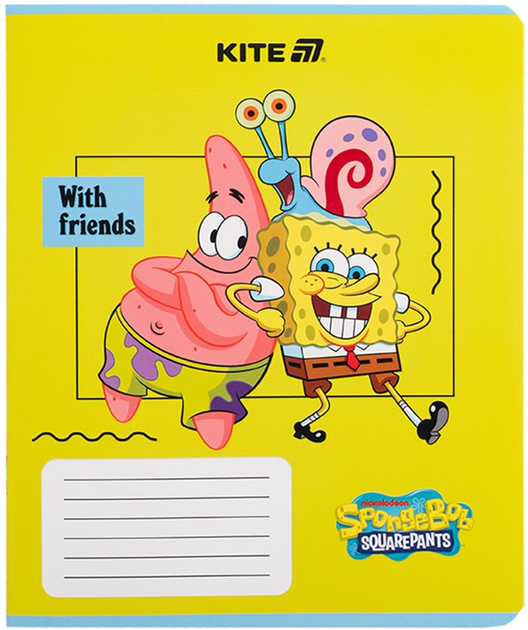 Набір шкільних зошитів Kite SpongeBob SquarePants 12 аркушів у клітинку 25 шт (SB25-232) - зображення 8