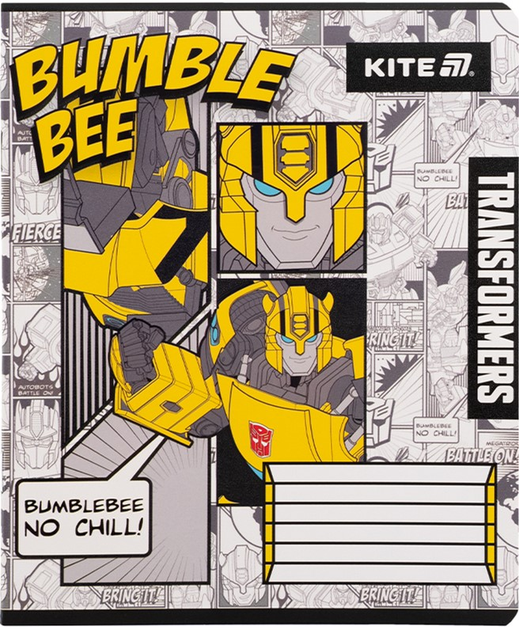 Набір шкільних зошитів Kite Transformers 12 аркушів у клітинку 25 шт (TF25-232) - зображення 10