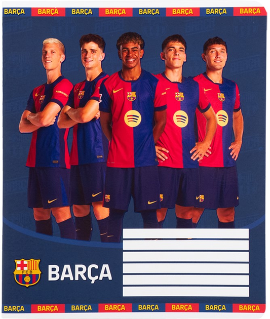Набір шкільних зошитів Kite FC Barcelona 12 аркушів у клітинку 25 шт (BC25-232) - зображення 10