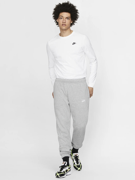 Spodnie dresowe męskie Nike M Nsw Club Pant Cf Bb BV2737-063 L Szare (193147714388) - obraz 3