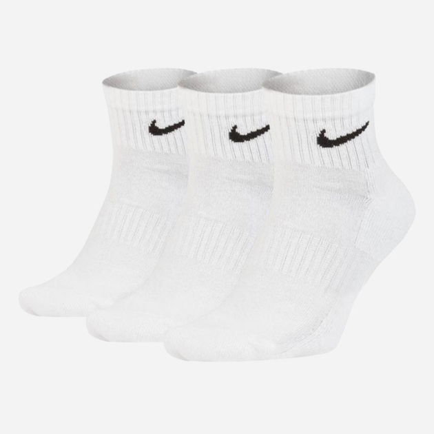 Zestaw skarpet męskich 3 pary Nike U Nk Everyday Csh Ankl 3Pr 132 SX7667-100 38-42 (M) Biały (888407236310) - obraz 1