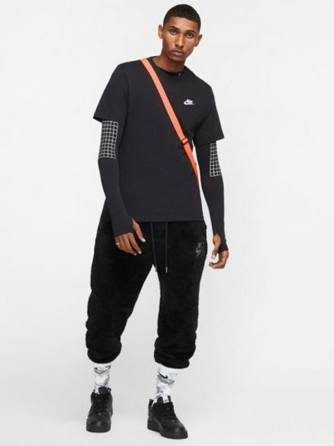 Koszulka męska bawełniana Nike M Nsw Club Tee AR4997-013 XL Czarna (191888618095) - obraz 3